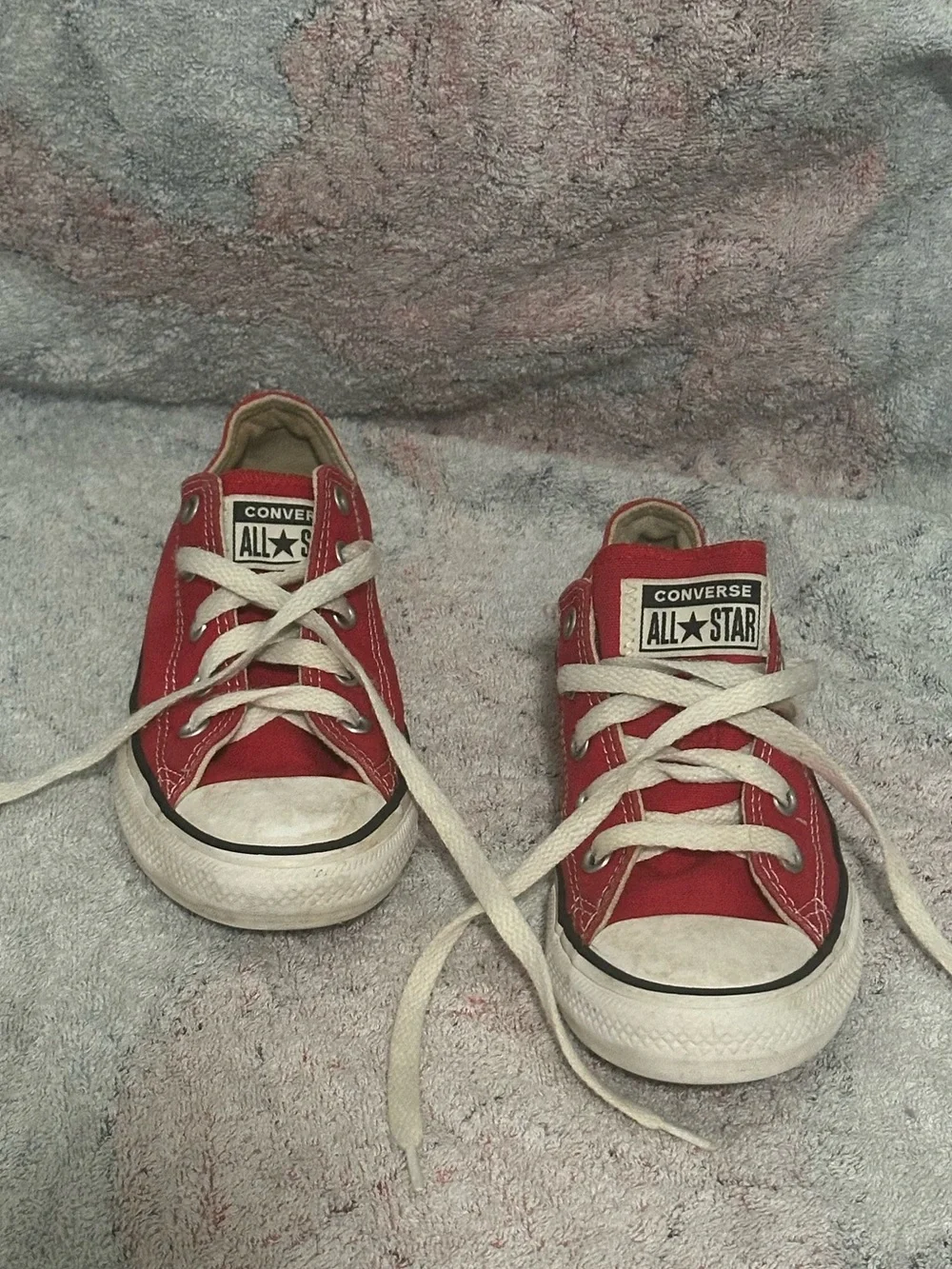 Converse Red Low Top size 13 Kids